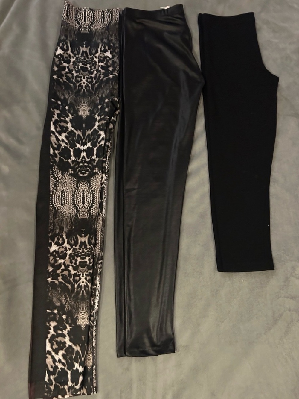 3 for $20 Black and Animal-Print leggings